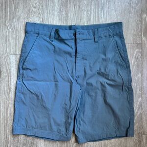 Eddie Bauer Men's Slate Blue Flat Front Shorts
